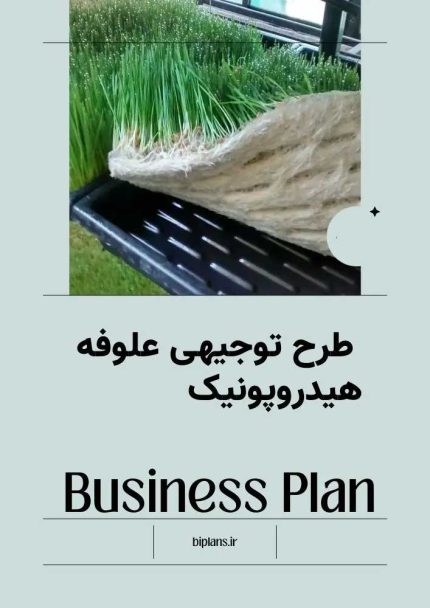 طرح توجیهی علوفه هیدروپونیک